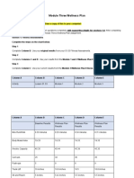 Module Three Wellness Plan :D