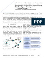 Mitigation of Black Hole Attack in Mobile Ad-Hoc Network Using Artificial Intelligence Technique