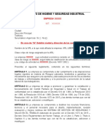 Guía para La Elaboración Del Reglamento de Higiene y Seguridad Industrial