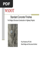 Wsdot Wsdot: Standard Concrete Finishes Standard Concrete Finishes