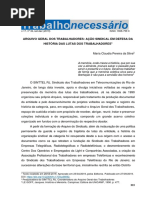 Arquivo Geral Dos Trabalhadores: Ação Sindical em Defesa Da História Das Lutas Dos Trabalhadores