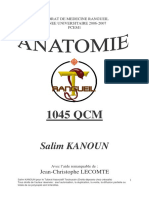 1045 QCM Anatomie PDF