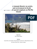 Effects of The Tsunami Disaster On Society Economy and Environment in Krabi Province With Special Emphasis On Phi Phi Islands