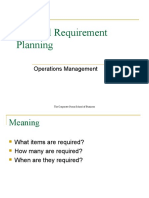 Material Requirment Planning