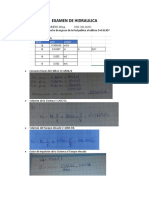 Examen de Hidraulica