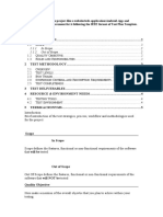 Take One Project Like A website/web-application/Android-App and Submit A Test-Plan Document For It Following The IEEE Format of Test Plan Template