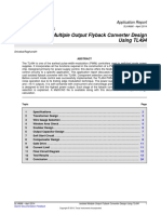 Isolated Multiple Output Flyback Converter Design Using TL494