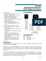 DS18B20 Programmable Resolution 1-Wire Digital Thermometer: Features Pin Assignment