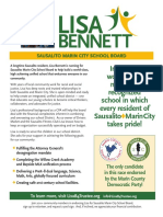 Bennett: Imagine A World-Class, Nationally Recognized School in Which Every Resident of Sausalito Marincity Takes Pride!