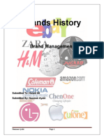 Histories of Different Brands