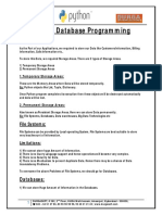 Python Database Programming: Storage Areas