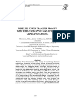 Wireless Power Transfer From PV With Ripple Reduction and RF Based Charging Control