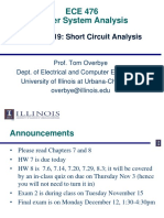 ECE 476 Power System Analysis: Lecture 19: Short Circuit Analysis