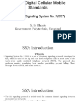 Lecture 5: Signaling System No. 7 (SS7) S. B. Bhosle Government Polytechnic, Yavatmal