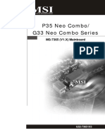 P35 Neo Combo/ G33 Neo Combo Series: MS-7365 (V1.X) Mainboard