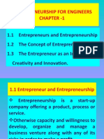 Entrepreneurship For Engineers Chapter - 1