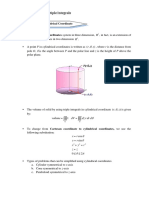 Lecture Notes (Chapter 2.4a Cylindrical Coordinate)