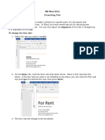 MS Word 2016 Formatting Text Formatted Text Can Draw The Reader's Attention To Specific Parts of A Document and