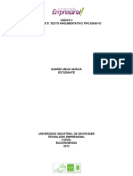 Producto 5 Texto Argumentativo Tipo Ensayo - Andrea Mejia Murcia