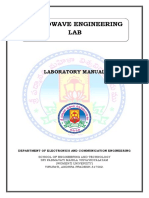 Microwave Engineering and Antenna Measurement Lab Manual