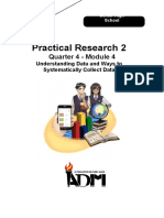 PracResearch2 - Grade 12 - Q4 - Mod4 - Understanding Data and Ways To Systematically Collect