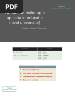 UTCN - Nevoi Psihologice Si Educationale Ale Generatiilor Noi PDF