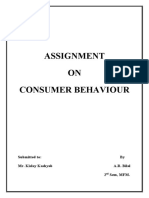 Consumer Behaviour of Allen Solly