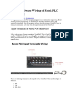 Learn Hardware Wiring of Fatek PLC