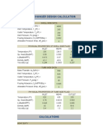 Heat Exchanger Design Calculation