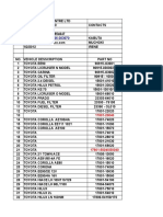 Spare Parts Price List