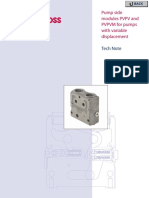 Tech Note: Pump Side Modules PVPV and PVPVM For Pumps With Variable Displacement