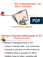 Intercultural Communication Icc (SLIDE E - KOH3361) : Universiti Putra Malaysia