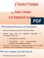 Functional Theories