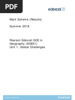 Mark Scheme (Results) Summer 2016