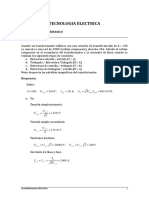 Ejercicios - Transformador Trifasico - Resueltos