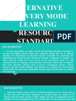 Alternative Delivery Mode Learning Resource Standards