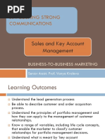 Lecture 10 - Sales and Key Account Management