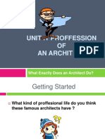 Unit .1 Proffession OF An Architect