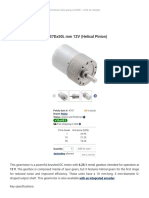 Pololu - 6.3 - 1 Metal Gearmotor 37Dx50L MM 12V (Helical Pinion)