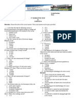 2nd Summative Test in Science