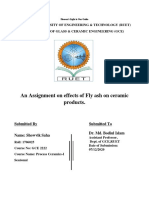 (Effects of Fly Ash in Cement Properties)