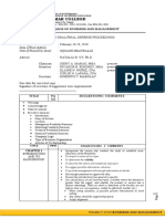 Samar College: Date of Pre-Oral Defense Date of Final Defense Title of Feasibility Study