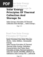 Solar Energy Principles of Thermal Collection and Storage 3e