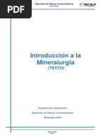 Introducción A La Mineralurgia Texto