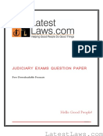 Uttrakhand Judicial Service Mains Exam2013 PDF