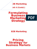 B2B Pricing Strategy For Business Markets