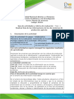 Unidad 2 - Paso 2 - Realizar Lista de Las Informaciones Los Dos Sistemas de Producción Agrícola.