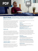 Bench Study - Performance of Three Home Ventilators