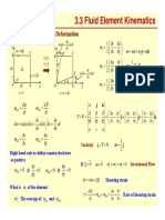 3.3 Fluid Element Kinematics