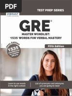 GRE Master Wordlist: 1535 Words For Verbal Mastery (Fourth Edition)